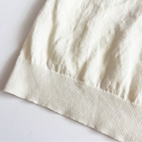 Theory Men’s Creme Linen Polo Shirt Size Small - Picture 5 of 5